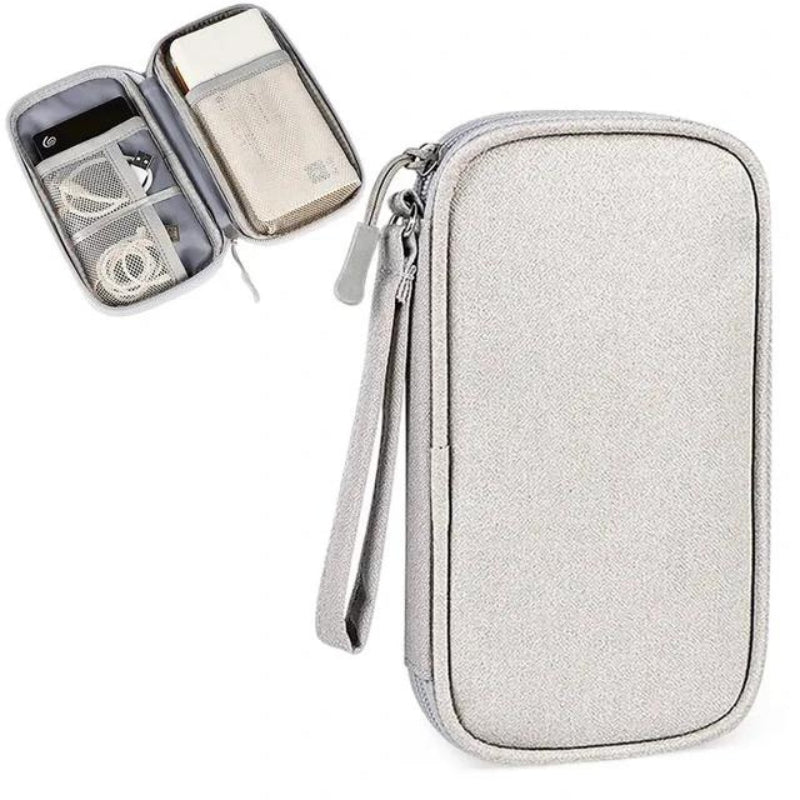 travel pouch for cables & chargers - Grey - Gray