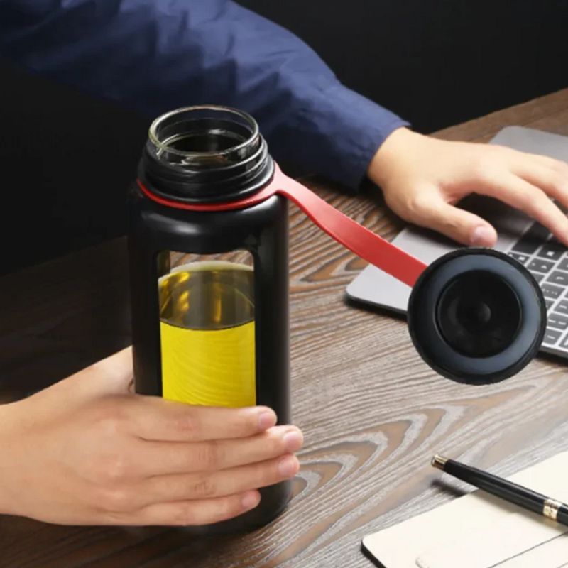 glass bottle water bottle - Pink - Brown - Blue - Black