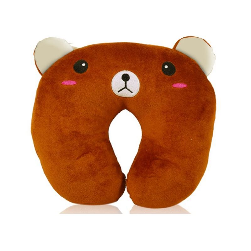inflatable neck cushion travel - Brown Bear