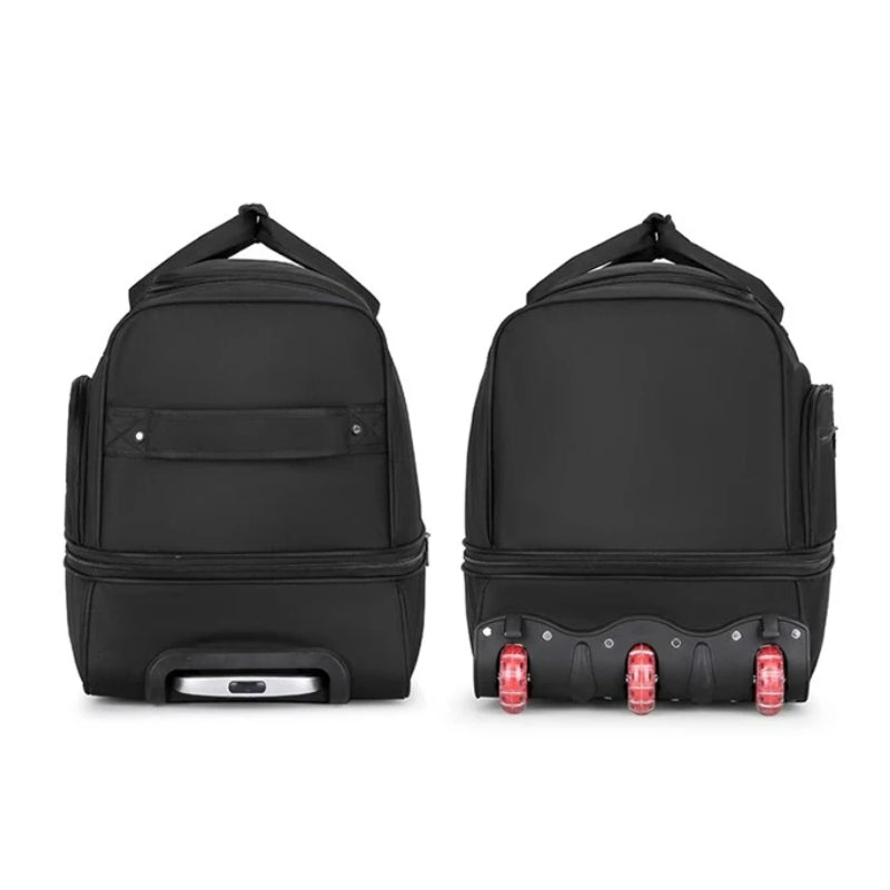 trolley travel bag two opposite angles - Black - Navy Blue - Red - Grey - Gray