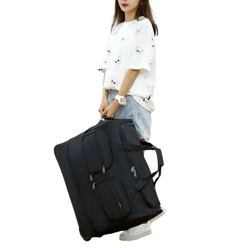 trolley travel bag carried by hand - Black - Navy Blue - Red - Grey - Gray