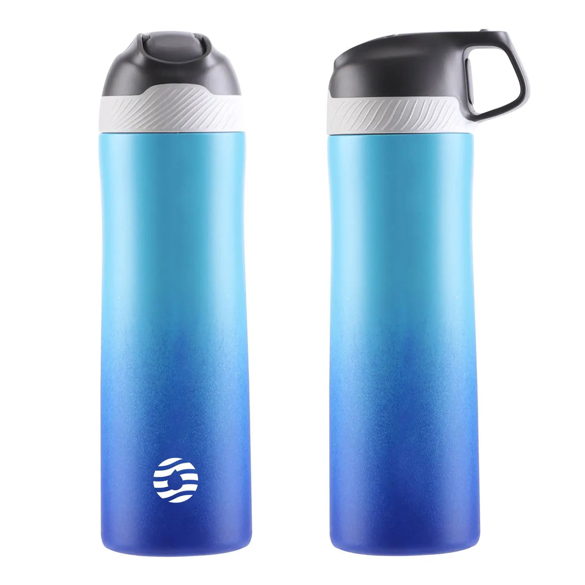 adult water bottle with straw - Blue