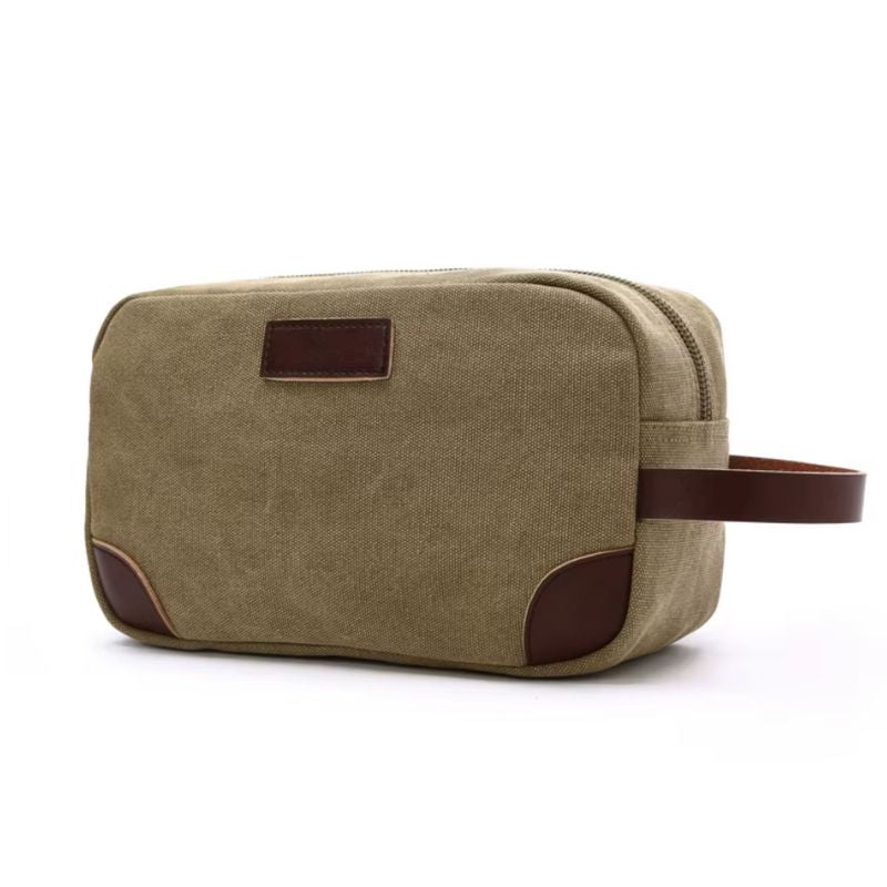 men's travel toiletry bag - Khaki