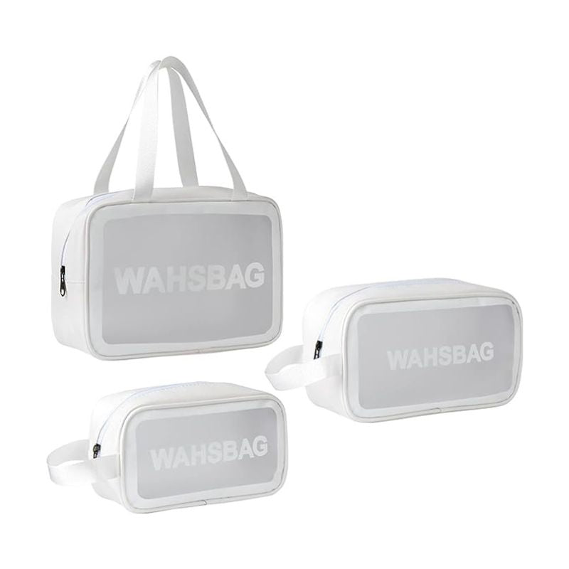 cabin airplane toiletry pouch - Black - Pink - White