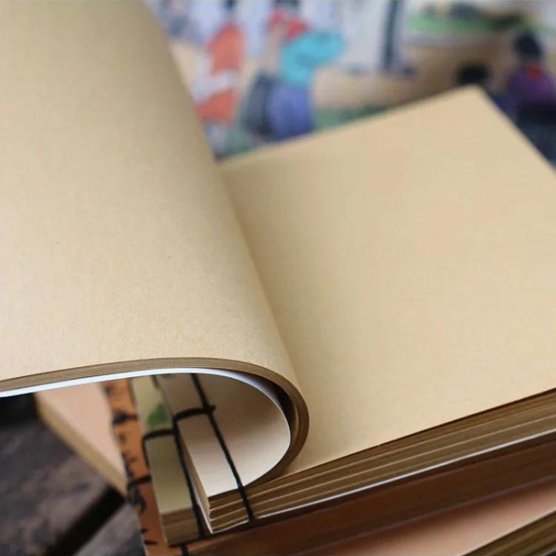 japanese paper notebook - Floral Pattern - Bird Pattern