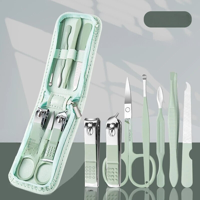 airplane nail clipper - Green 7 Pieces