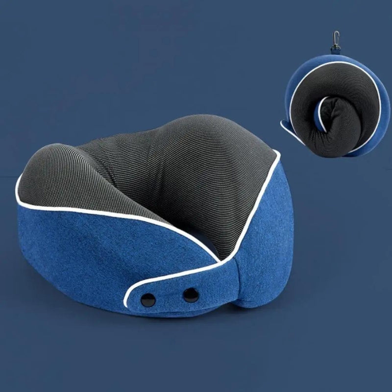 foldable travel pillow - Blue