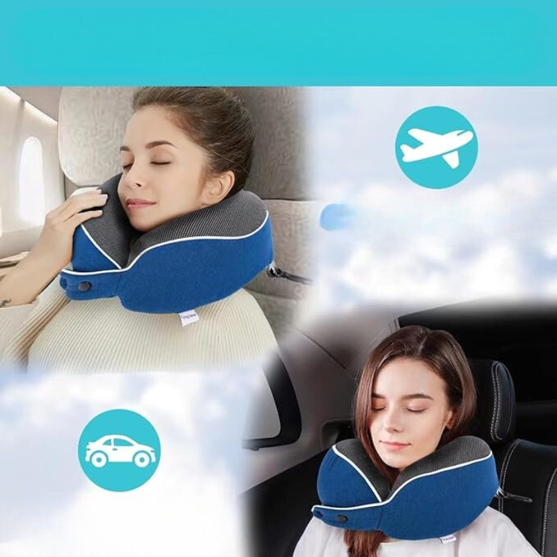 travel pillow airplane - Blue - Grey - Gray - Pink
