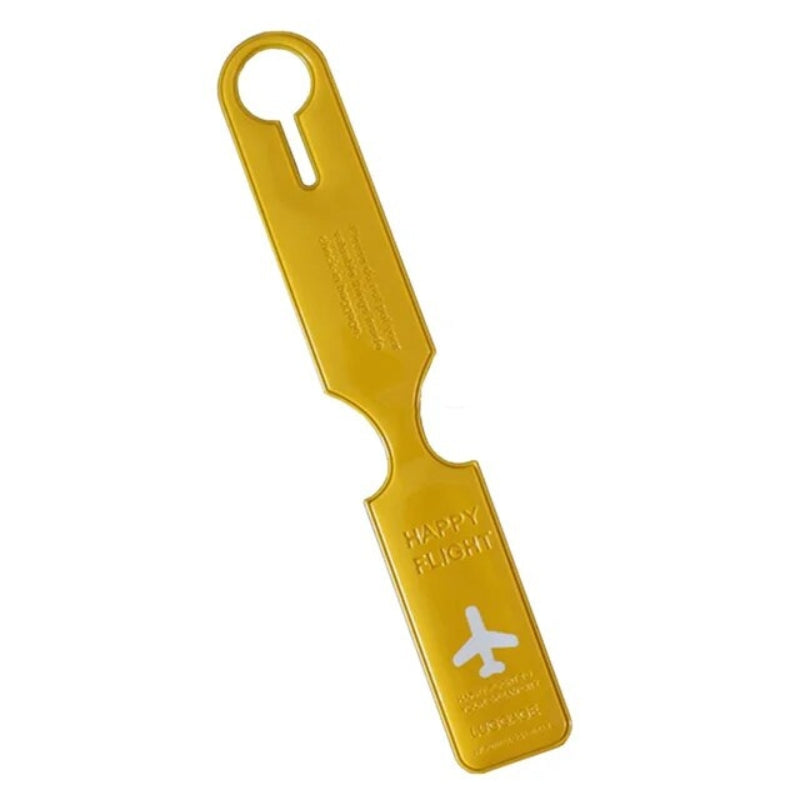 airport suitcase luggage tag - Yellow