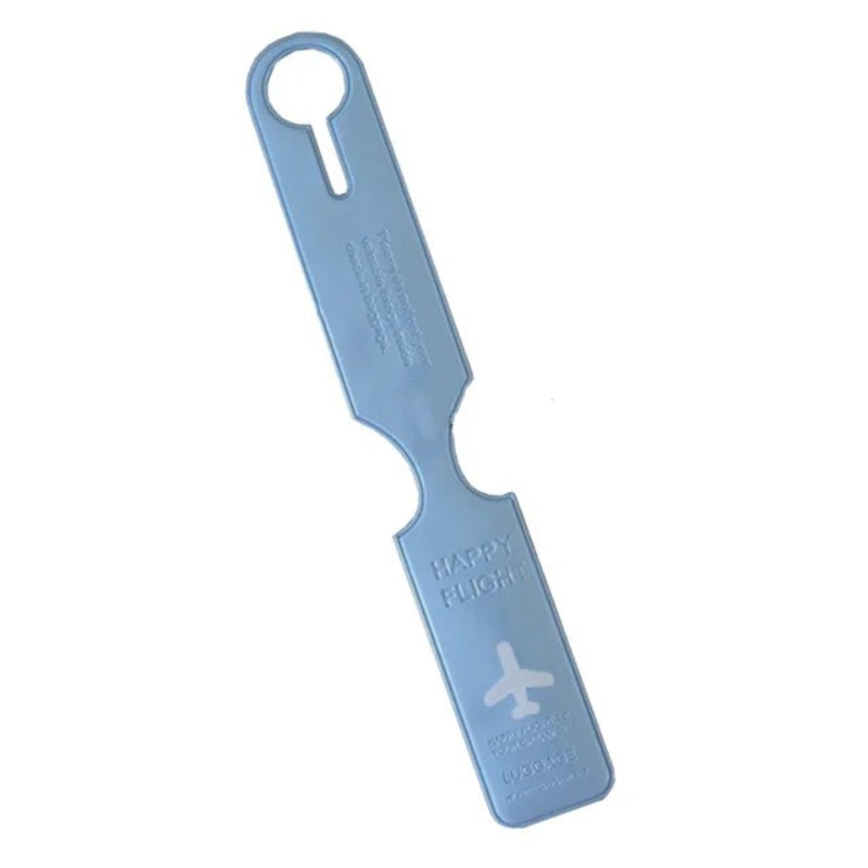luggage tag travel airplane - Blue