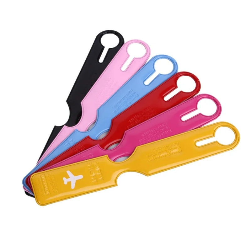 fun luggage tag - Black - Blue - Pink - Fuchsia - Yellow