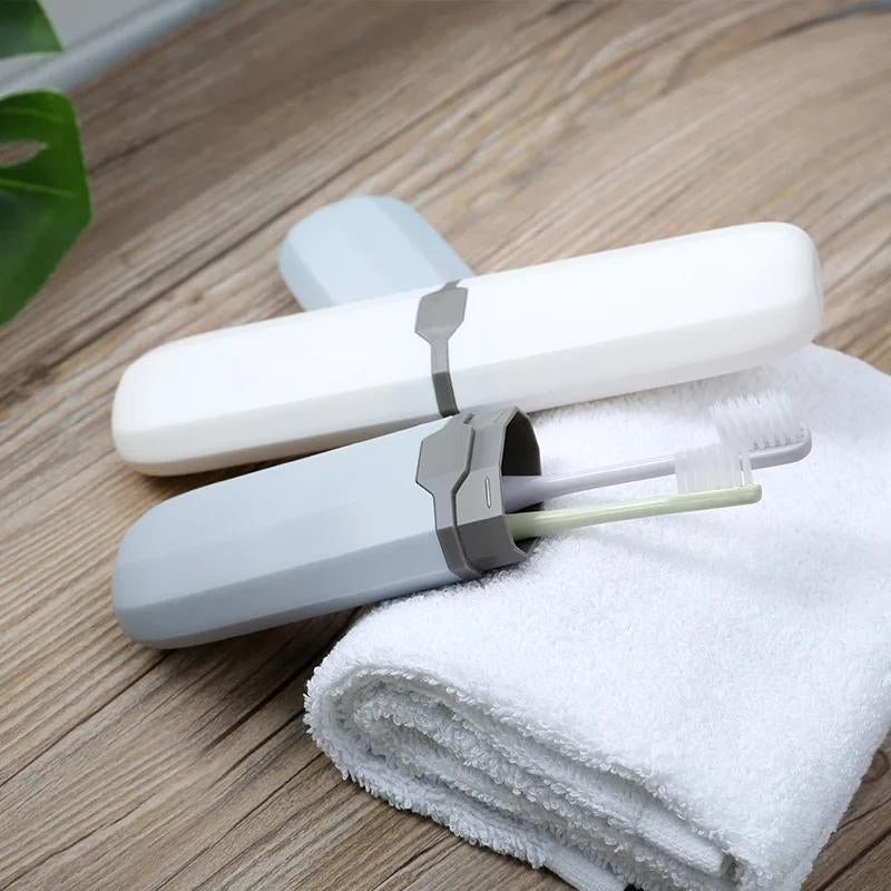 toothbrush and toothpaste case - Transparent - White - Blue - Black