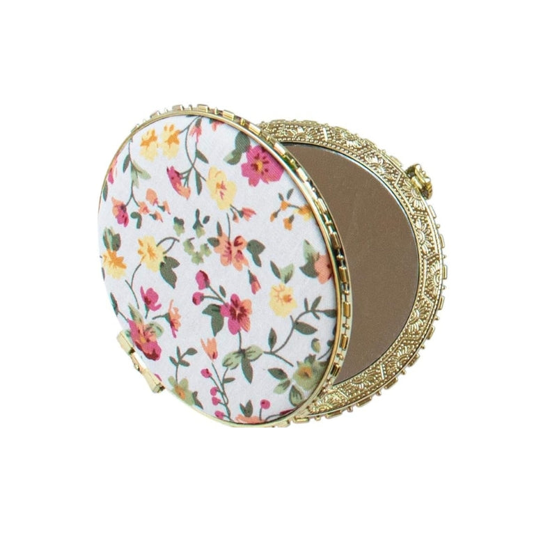 fabric pocket mirror - White