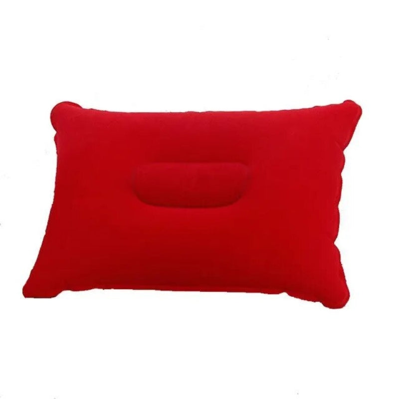 best inflatable travel neck pillow - Red
