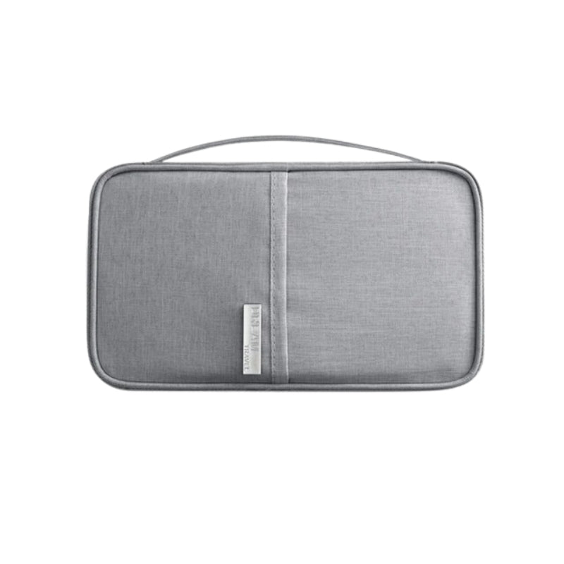 travel paper storage pouch - Grey - Gray - S