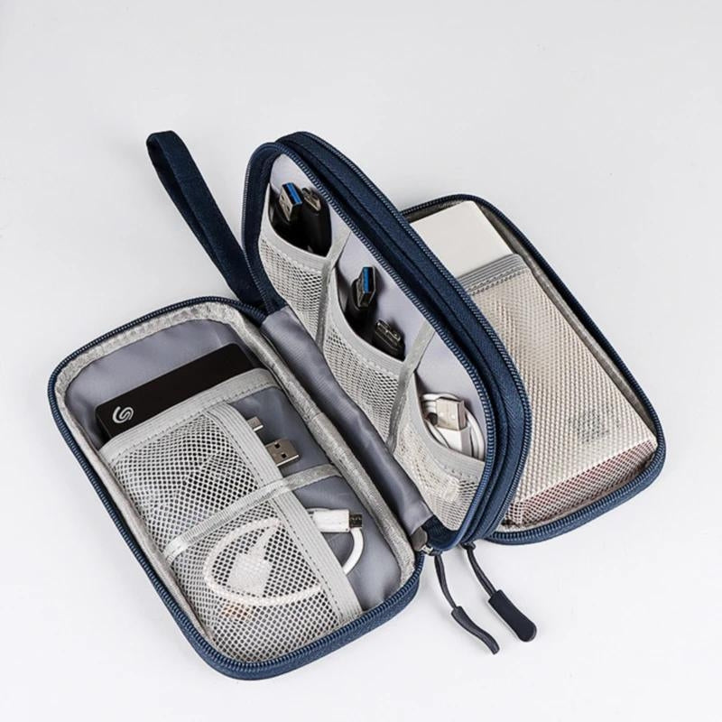cable organizer pouch - Grey - Gray - Blue - Black - Pink