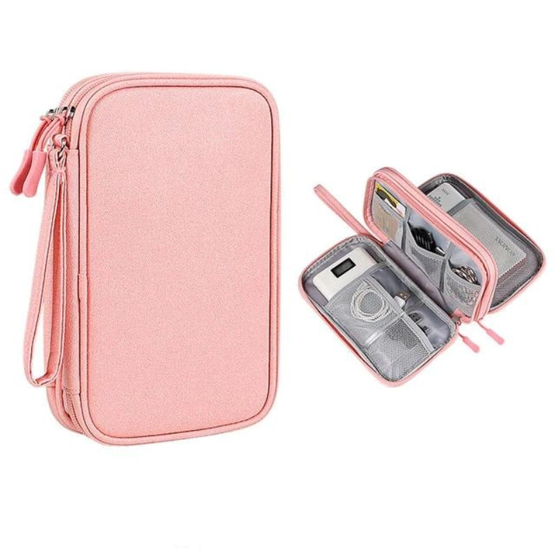 drawstring pouch for phone - Pink