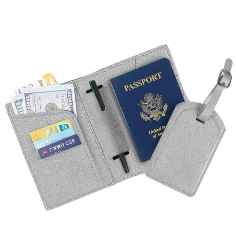 leather wallet for men - Grey - Gray