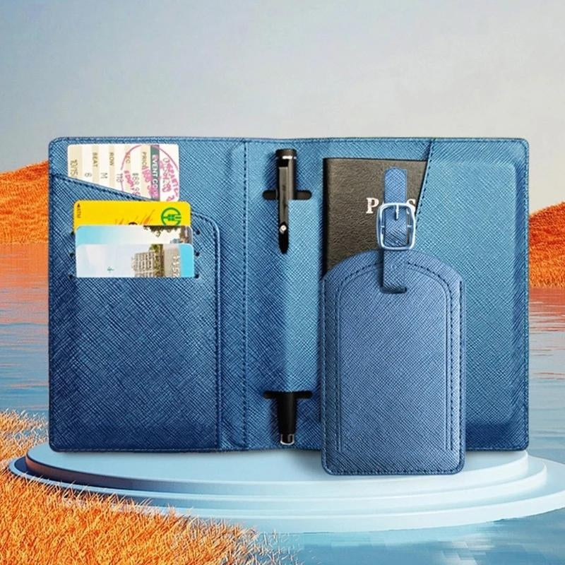 passport wallet - Brown - Black - Blue - Red - Grey - Gray