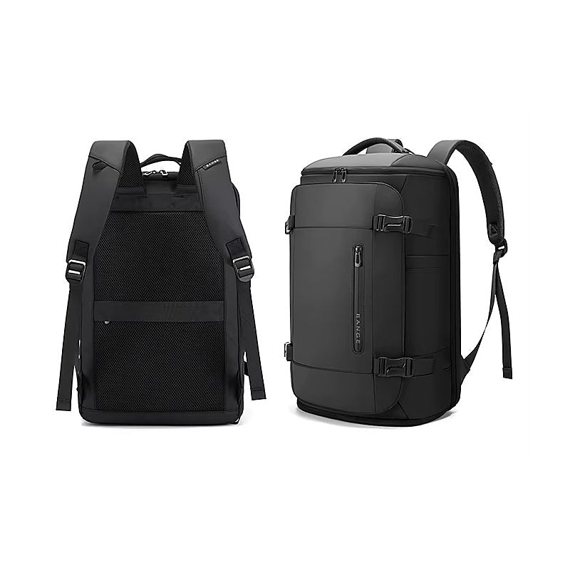 Sac à dos de voyage cabine homme noir, vues de face et de dos