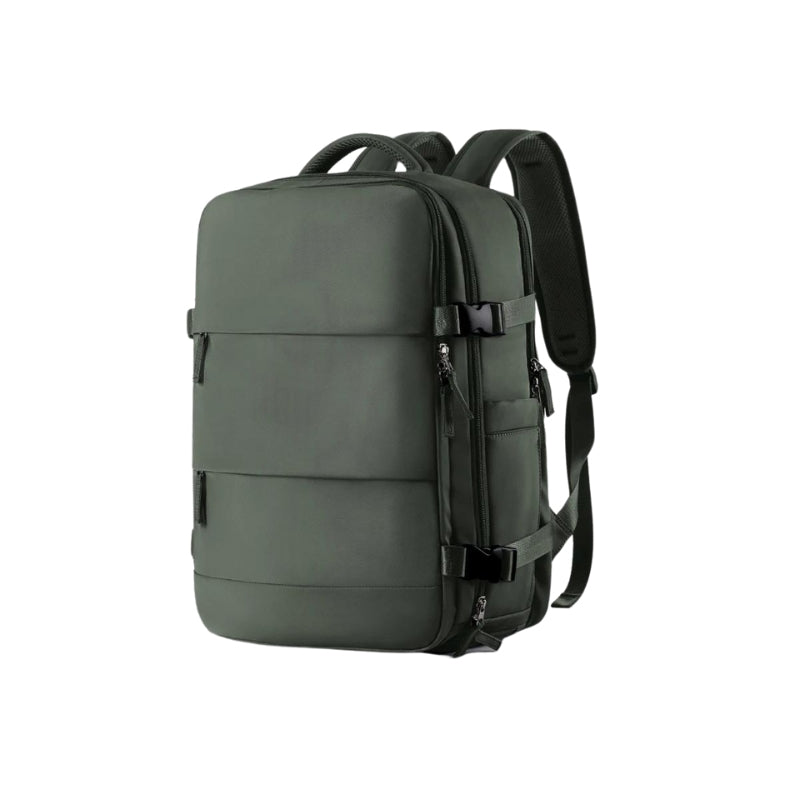 women's designer backpack - Expandable Dark Green