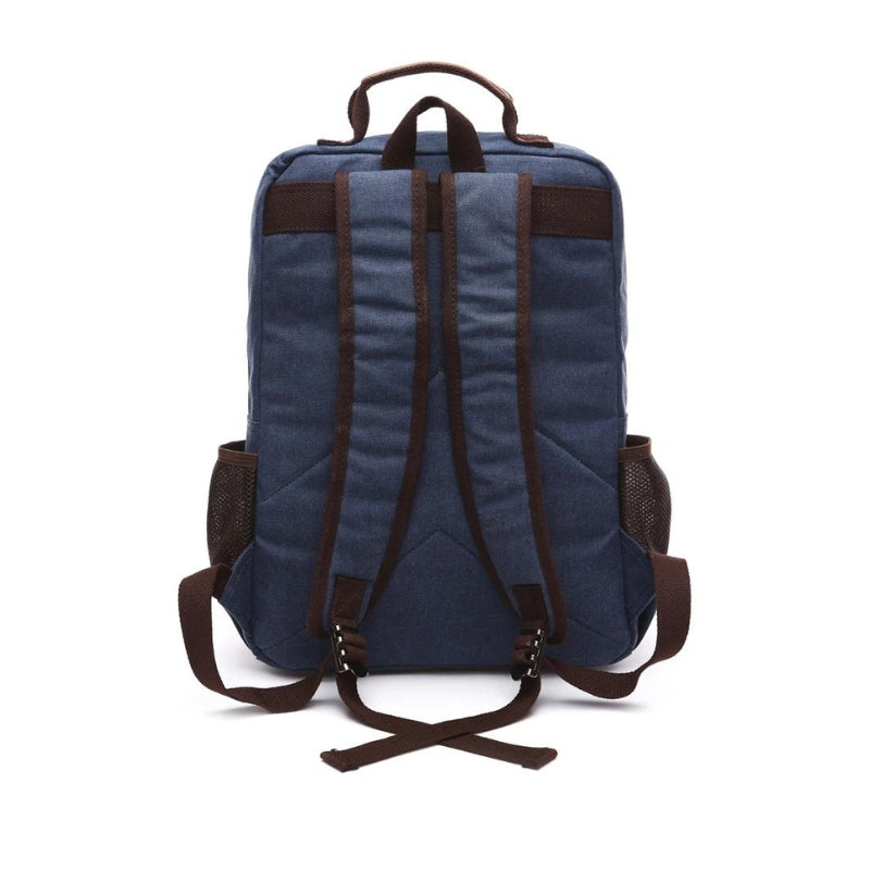men's vintage canvas backpack - Dark Blue - Grey - Gray - Army green - Khaki