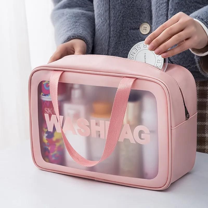 airplane toiletry pouch - Black - Pink - White